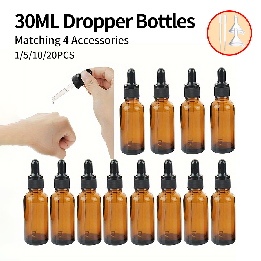 Perfume Fragrance Ingredients - 5/10/20pcs + 4 accessories 30ml refillable