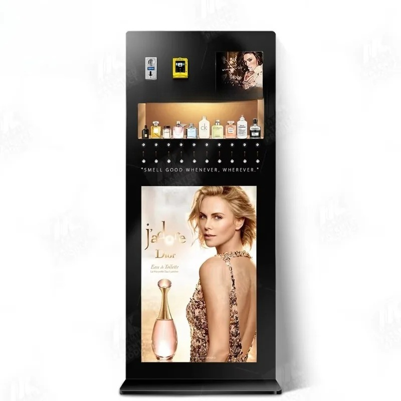 Perfume In Fragrance Shop - Floor Standing Perfume Vending Machine Shopping