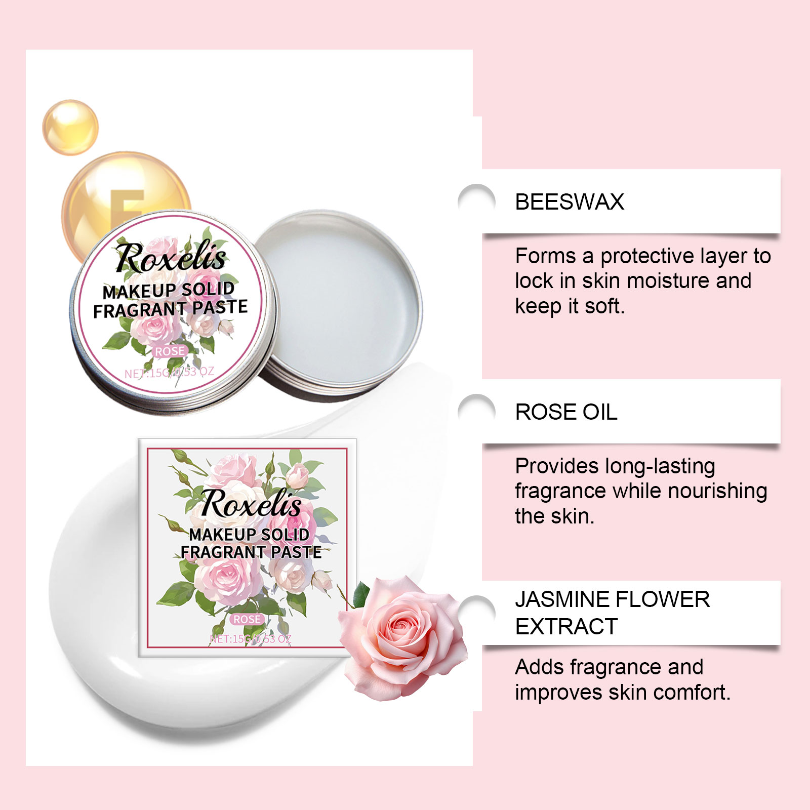 ROXELIS Rose Paste Body Balm S - Perfume Travel Set 评论和价格