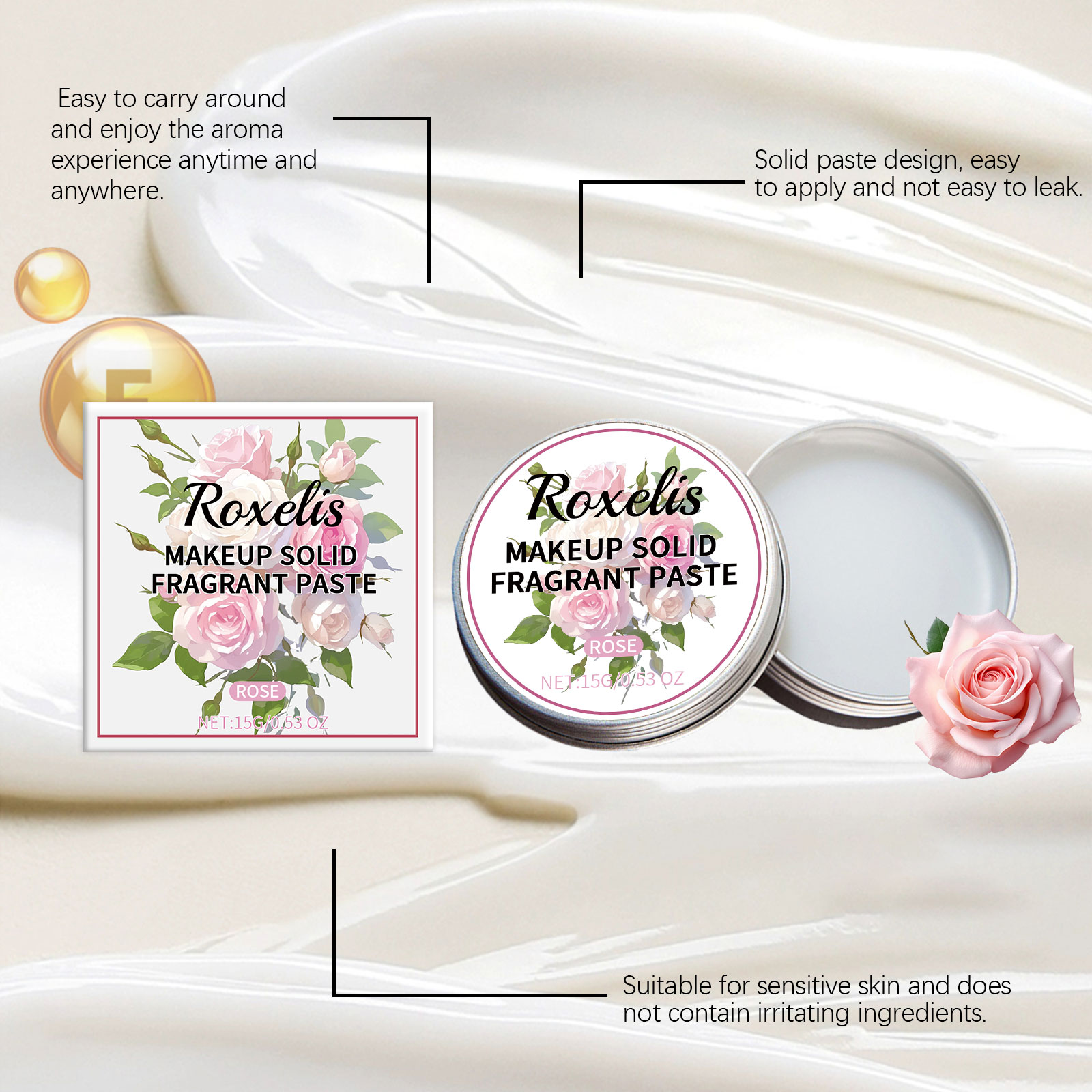 ROXELIS Rose Paste Body Balm S - Perfume Travel Set 评论和价格